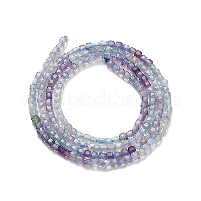 Природного флюорита бисер нитей G-L634-D07-2.5x2.5mm-1