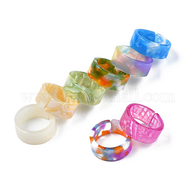 Кольцо-манжета с широкой полосой из полимера RJEW-T022-013-1