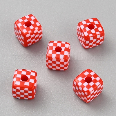 Непрозрачный акрил европейского бисера OACR-WH20009-01F-1