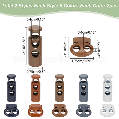 20 шт. 10 стиля замков для шнура из сплава FIND-WR0011-15A-1