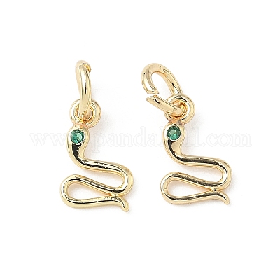 Латунные микро проложить кубического циркония подвески KK-D386-01G-1