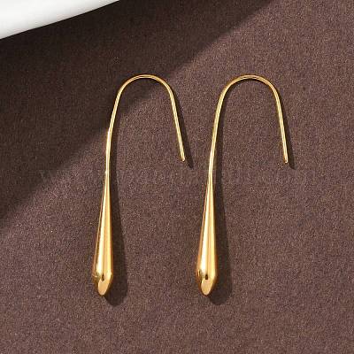 Серьги-подвески из нержавеющей стали 304 EJEW-F375-01C-G-1