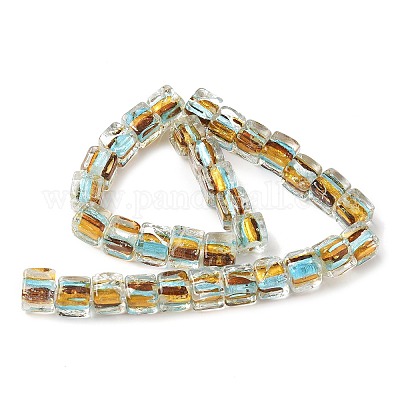 Argento perle di vetro foglio&nbsp;FOIL-D074-01E-1