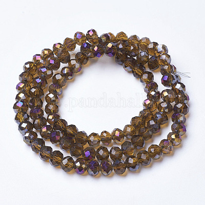 Гальванизируйте прозрачное стекло бисер нитей EGLA-A034-T3mm-F01-1