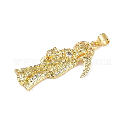 Латунные микро проложить кубического циркония подвески KK-R230-11G-1