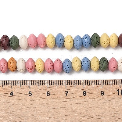 Синтетические бусины из лавы G-B087-02A-1