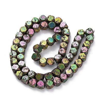 Гальванические бусины из натуральной лавы G-A256-C01-01A-1