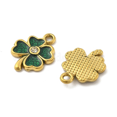 Подвески из нержавеющей стали 304 со стразами STAS-D369-10G-1