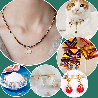 60 шт. 3-х цветные филигранные латунные колпачки для бусин KK-PH0013-12-1