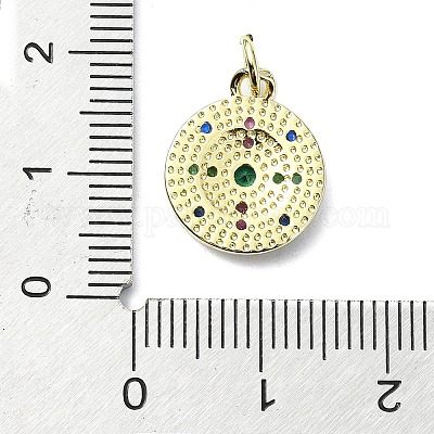 Латунные подвески из микро-паве KK-H475-04G-1