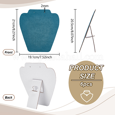 Бархатные ожерелья в форме бюста ODIS-WH0043-159G-1