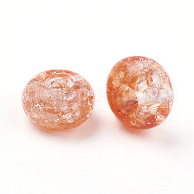 Прозрачных бусин акриловые треск MACR-E025-30-1