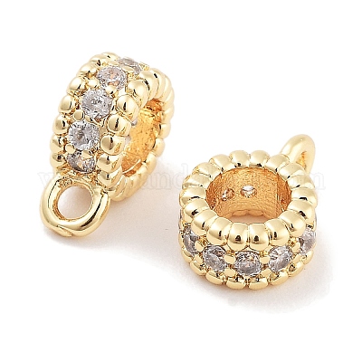 Латунь с трубчатыми дужками из кубического циркония KK-P271-08G-1