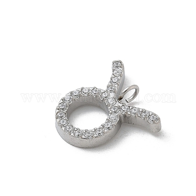 Подвески из нержавеющей стали 304 с микропаве из кубического циркония STAS-Z107-09P-03-1