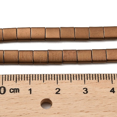 Гальванические нити матовых немагнитных синтетических гематитовых бусин G-G089-B01-11-1