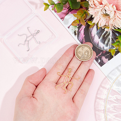 2 шт. 2 цвета 925 стерлингового серебра 5 зубца-коготь подвеска пустая овальная форма кабошон оправы STER-DC0001-26-1