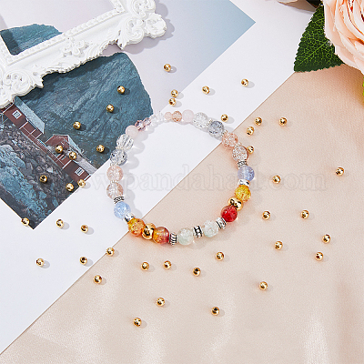 300 шт. бусины из нержавеющей стали марки 304 STAS-DC0015-82-1