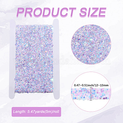 5 м самоклеящаяся лента со звездочками из смолы DIY-SP0004-56G-1