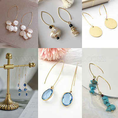 40 шт. крючки для сережек из нержавеющей стали 304 STAS-SP0001-40G-1