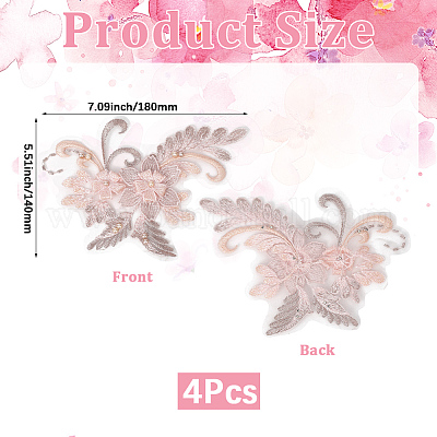 Аппликация из полиэстера с вышивкой DIY-WH20055-026A-1