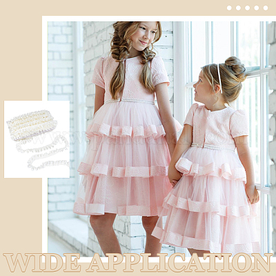 Лента из полиэстера и атласа со складками длиной 20 м. OCOR-WH0093-01A-1