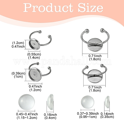 Набор для изготовления колец-манжет из нержавеющей стали 304 своими руками DIY-YW0008-56-1