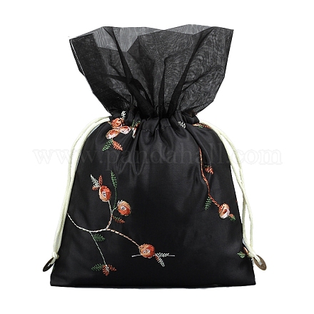 Шелковые мешочки для цветов с вышивкой PW-WG34926-01-1