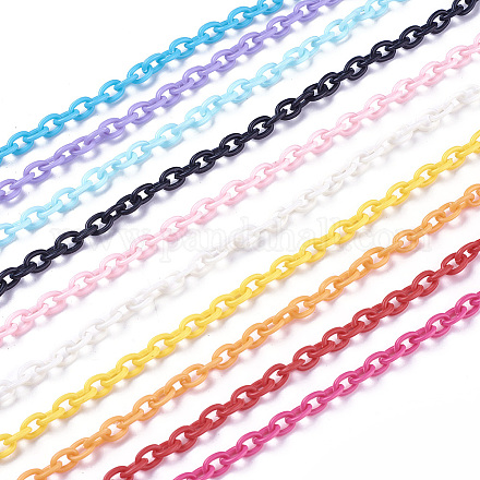 Beadthoven ABS Plastic Cable Chains KY-BT0001-05-1