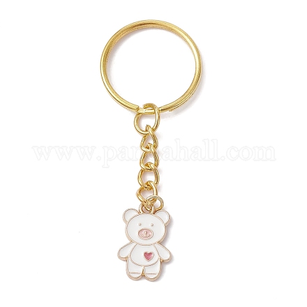 Porte-clés pendentifs en émail en alliage d'ours KEYC-JKC00573-01-1
