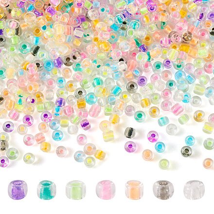Pandahall 10 sachets de perles de rocaille rondes en verre GLAA-TA0001-85-1