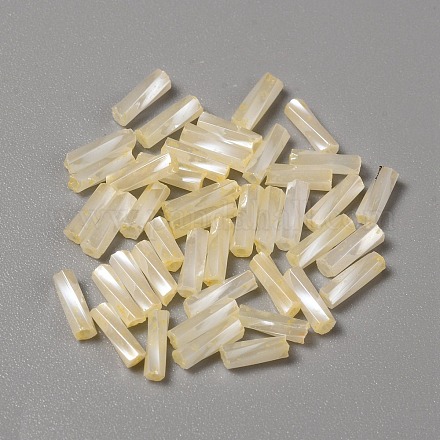 Непрозрачные цветные стеклянные бусины из стекляруса GLAA-WH0039-08D-1