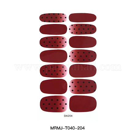 Pegatinas de arte de uñas de tapa completa MRMJ-T040-204-1