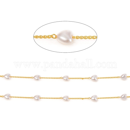 Handgefertigte Perlenketten aus Messing CHC-F011-07-G-1
