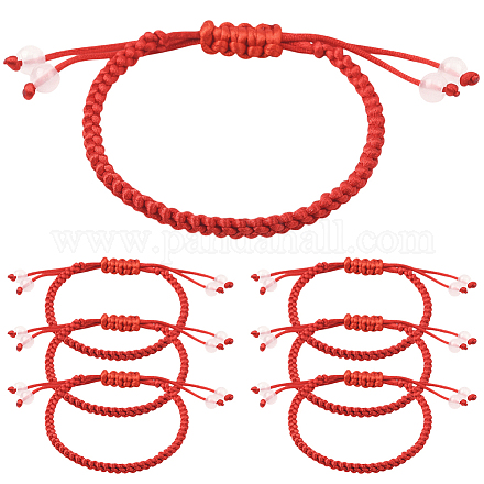 12 Stück geflochtene Nylonschnur-Armbänder BJEW-SP0001-27B-1
