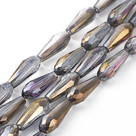 Chapelets de perles en verre électroplaqué EGLA-L015-HP-A01-A-1