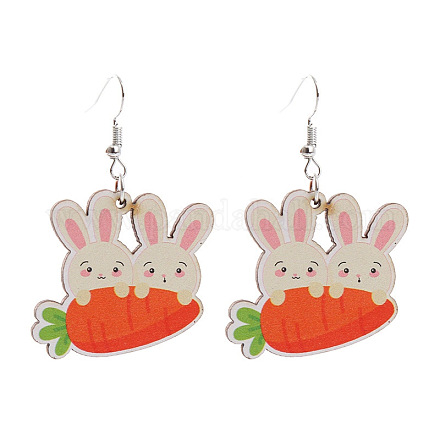 Pendientes colgantes de acrílico de Pascua FS-WG15F89-01-1
