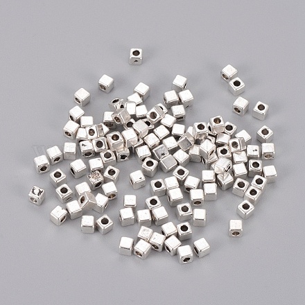Perlas espaciadoras de plata tibetana AB310-NF-1