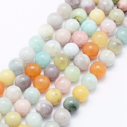Natural Gemstone Beads Strands G-E469-15-8mm-1