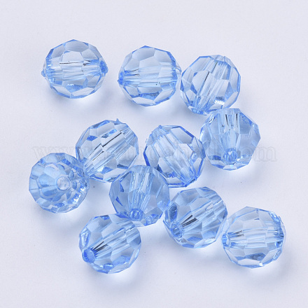 Perles en acrylique transparente TACR-Q257-12mm-V41-1