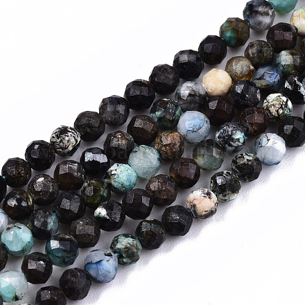 Natural Chrysocolla Beads Strands G-S362-053-1