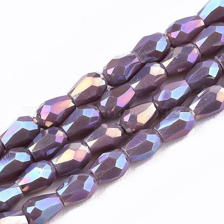 Chapelets de perles en verre électroplaqué EGLA-S194-02A-A06-1
