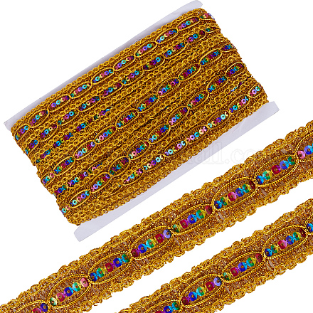 15 ярд плетеной кружевной ленты из полиэстера OCOR-WH0046-37A-1