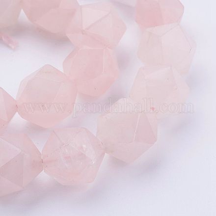 Naturel rose de brins de quartz G-G972-15-14mm-1