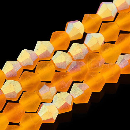 Имитируют нити бус из матового стекла из австрийского хрусталя EGLA-A039-T3mm-MB23-1