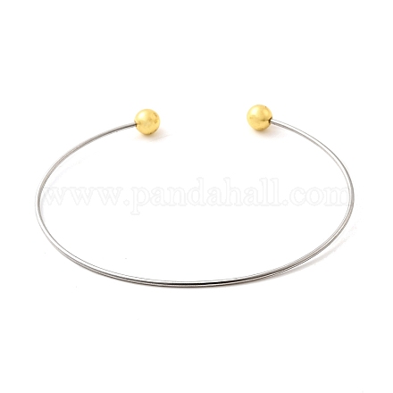 Изготовление браслета-манжеты из нержавеющей стали 201 толщиной 1.2 мм BJEW-Z144-01GP-01-1