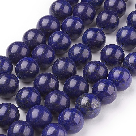 Chapelets de perles en lapis-lazuli naturel X-G-G087-14mm-1