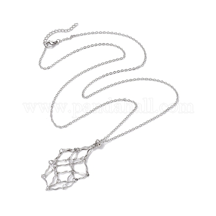 Не тускнеющий мешочек из нержавеющей стали для изготовления ожерелий NJEW-JN04825-02-1