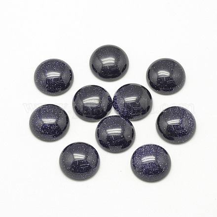 Cabuchones goldstone azules sintético X-G-R416-16mm-34-1