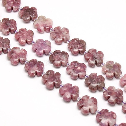 Natürliche lila Jade Perlen Stränge G-L241B-06-1