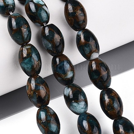 Нити бусин из окрашенных синтетических драгоценных камней G-T144-38A-1